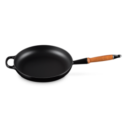 Frying Pan with Wooden Handle 28cm Black - Signature