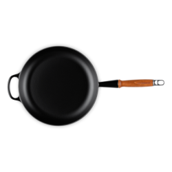 Frying Pan with Wooden Handle 28cm Black - Signature