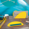 Set of 2 Desk Containers Yellow - Ellipse