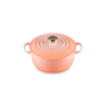 Tacho Cocotte Redonda 20cm Peche com Pega Dourado - Signature