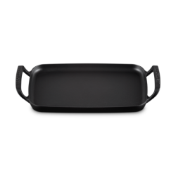 Outdoor Rectangular Griddle 40cm Black - BBQ