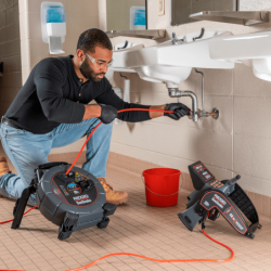 Sistema SeeSnake® microDRAIN APX com Micro CA-350x com Wi-Fi RIDGID