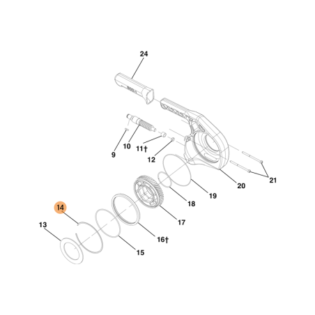 Anel em Espiral 34442 RIDGID