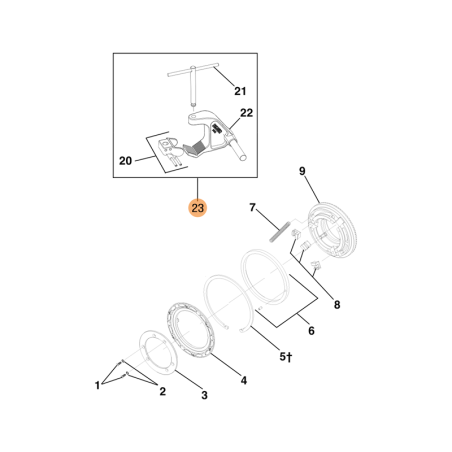 692 Support Arm for Model 600-I and 600-1