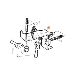 Base c/Pinos Pivotantes 41190 No.462 RIDGID