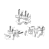 Base c/Pinos Pivotantes 41190 No.462 RIDGID