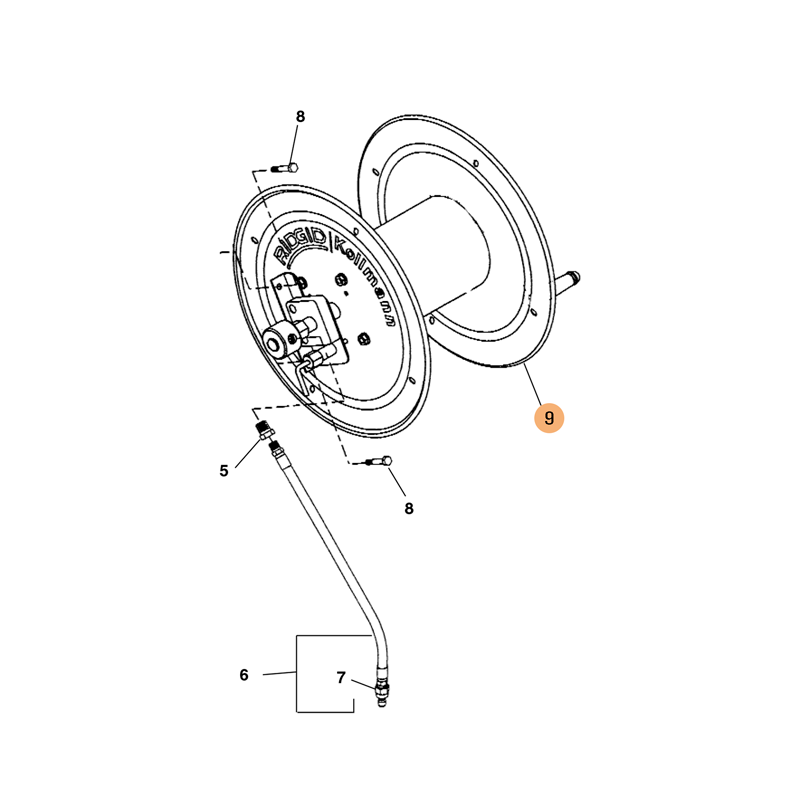 HOSE REEL COMPLETE,16"DIA HOSE REEL COMPLETE,16"DIA