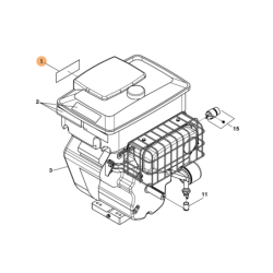 Decalque de Aviso de Combustível 60102 RIDGID