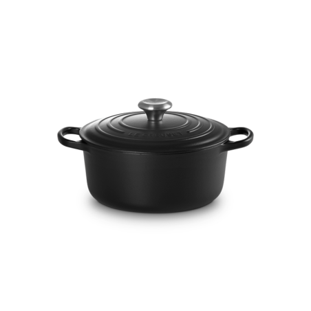 Tacho Cocotte Redonda 24cm Preto Mate - Signature