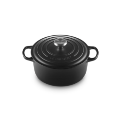 Tacho Cocotte Redonda 24cm Preto Mate - Signature