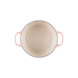 Tacho Cocotte Redonda 24cm Peche com Pega Dourado - Signature