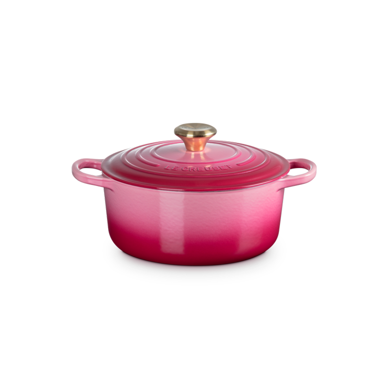 Tacho Cocotte Redonda 24cm Berry com Pega Dourado - Signature Tacho Cocotte Redonda 24cm Berry com Pega Dourado - Signature
