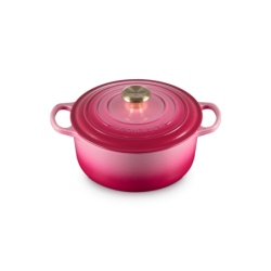 Tacho Cocotte Redonda 24cm Berry com Pega Dourado - Signature