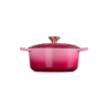Tacho Cocotte Redonda 24cm Berry com Pega Dourado - Signature