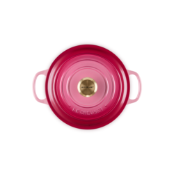 Tacho Cocotte Redonda 24cm Berry com Pega Dourado - Signature