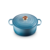 Tacho Cocotte Redonda 26cm Chambray com Pega Dourado - Signature