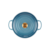 Tacho Cocotte Redonda 26cm Chambray com Pega Dourado - Signature