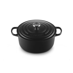 Tacho Cocotte Redonda 28cm Preto Mate - Signature