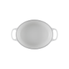 Oval Casserole 27cm White with Gold Knob - Signature