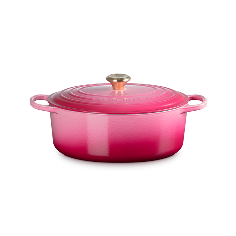 Tacho Cocotte Oval 31cm Berry com Botão Dourado - Signature