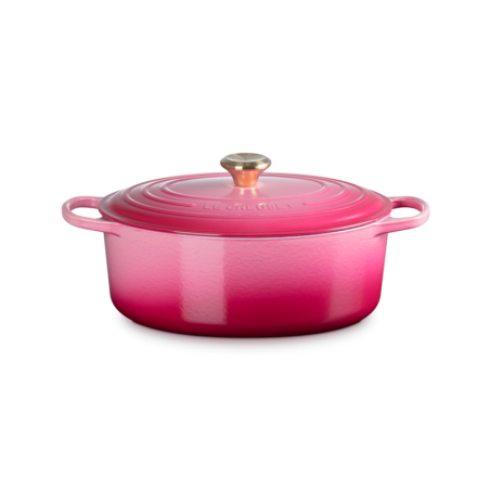 Tacho Cocotte Oval 31cm Berry com Botão Dourado - Signature