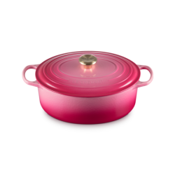 Oval Casserole 31cm Berry with Gold Knob - Signature