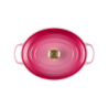 Tacho Cocotte Oval 31cm Berry com Botão Dourado - Signature