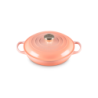 Shallow Casserole 26cm Peche with Gold Knob - Signature