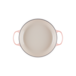 Shallow Casserole 26cm Peche with Gold Knob - Signature