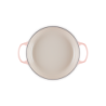 Shallow Casserole 26cm Peche with Gold Knob - Signature