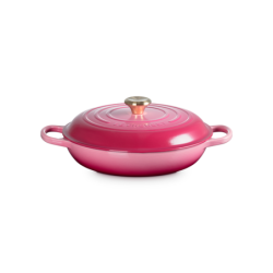 Shallow Casserole 30cm Berry with Gold Knob - Signature