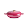 Shallow Casserole 30cm Berry with Gold Knob - Signature