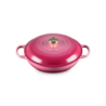 Shallow Casserole 30cm Berry with Gold Knob - Signature