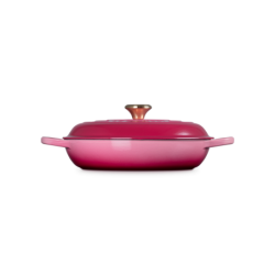 Caçarola Baixa 30cm Berry com Pega Dourado - Signature
