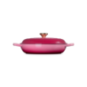 Shallow Casserole 30cm Berry with Gold Knob - Signature
