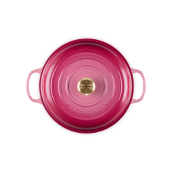 Caçarola Baixa 30cm Berry com Pega Dourado - Signature