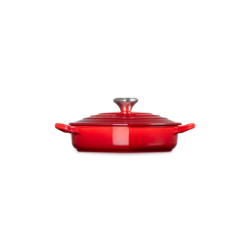 Heart Dish Cerise with Heart Silver Knob - L'Amour