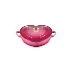 Cacerola Baja Corazón Berry con Pomo Dorado - L'Amour