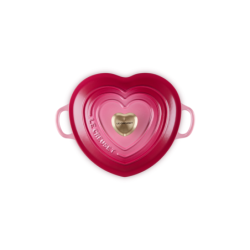 Caçarola Baixa Coração Berry com Pega Dourado - L'Amour