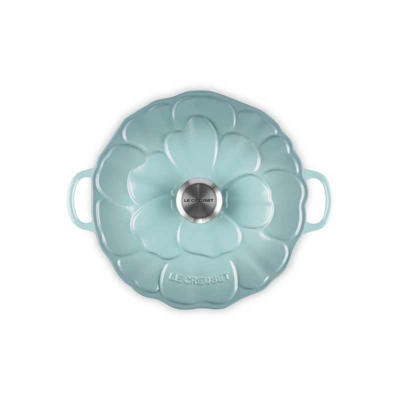 Petal Shallow Casserole 26cm Sea Salt Silver Knob - Signature Petal Shallow Casserole 26cm Sea Salt Silver Knob - Signature