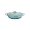 Cacerola Baja Pétalo 26cm Sea Salt Pomo Plateado - Signature