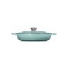 Petal Shallow Casserole 26cm Sea Salt Silver Knob - Signature