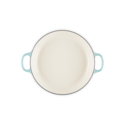 Petal Shallow Casserole 26cm Sea Salt Silver Knob - Signature