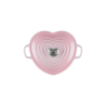 Heart Dish Shell Pink with Silver Knob - L'Amour
