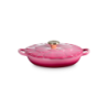 Petal Shallow Casserole 26cm Berry Gold Knob - Signature