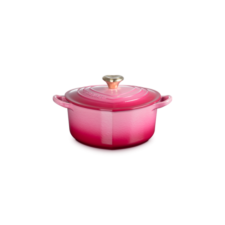 Tacho Cocotte Coração 20cm Berry com Pega Dourada - L'Amour