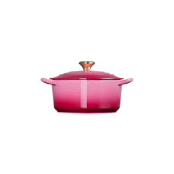 Tacho Cocotte Coração 20cm Berry com Pega Dourada - L'Amour