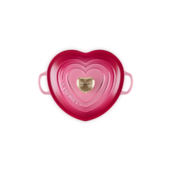 Heart Casserole 20cm Berry with Gold Knob - L'Amour