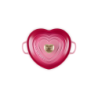 Tacho Cocotte Coração 20cm Berry com Pega Dourada - L'Amour