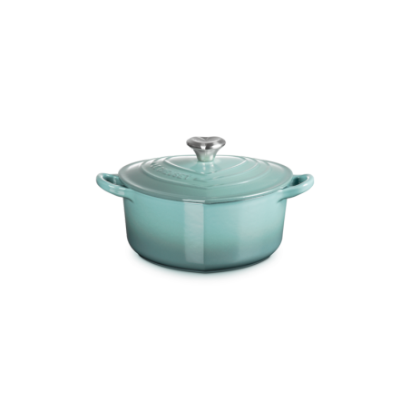 Tacho Cocotte Coração 20cm Sea Salt com Pega Dourada - L'Amour